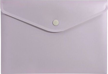 Biurfol A5 perm/mappe med trykklås PP soft touch rosa
