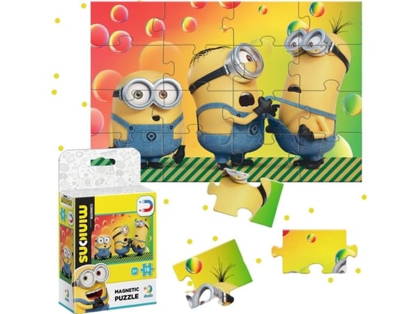 Dodo magnetisk puslespill "Minions" 16 deler
