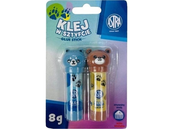 Astra Animals limstift, 8g - 2 blemmer, PVA ASPROM