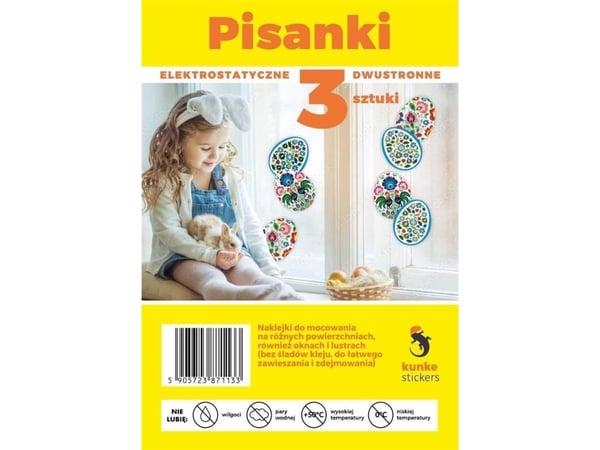 PrzydaSie Påskeklistremerker Påskeegg 3 stk