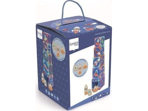 Scratch læringspyramide med figurer Kosmos