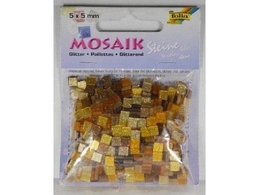 Koopman mosaikk glitterstein 5x5 mm brun