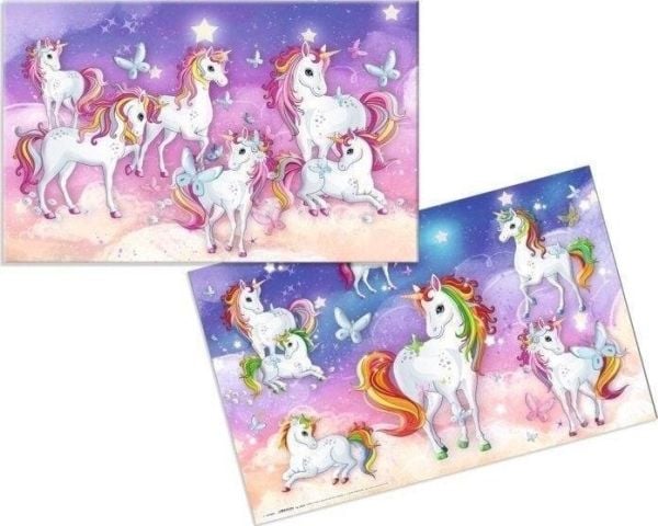 Dobbeltsidig skrivebordsunderlag - Unicorns