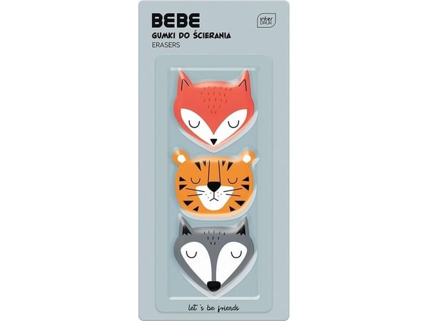 Interdruk suddgummi BB Friends Boys 3 st