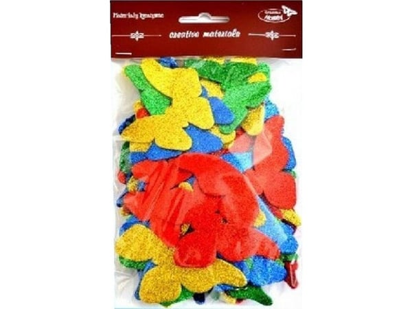 Tulup sommerfugler glitter 52 stk