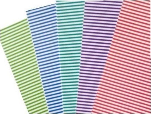 Dobbeltsidige pappstrimler 300g 24x34cm 5 ark MIX