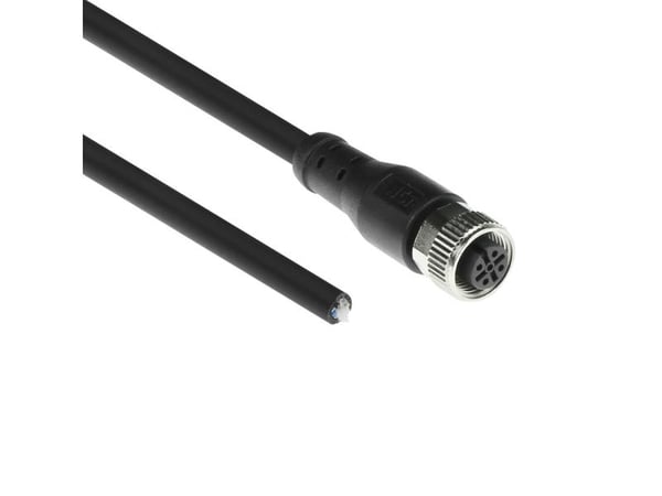 ACT Industrial sensorskekabel M12A 5-pins hann til åpen ende, Superflex Xtreme TPE-kabel, skjermet (SC3508), 3,00 m