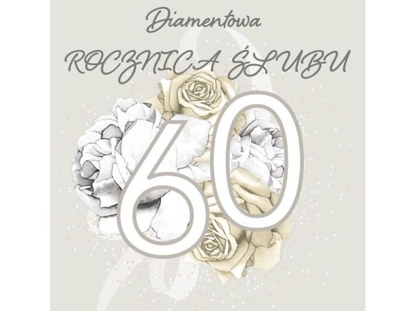 Clear Creation Swarovski-gratulationskort fyrkantigt CL4414 60-årsjubileum