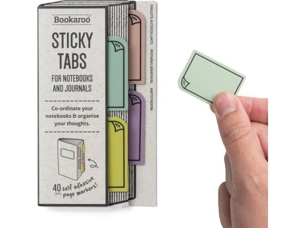 IF Bookaroo selvklebende bokmerker - pastell
