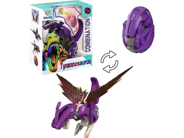 Figur Askato Tyrannosaurus 2-i-1 dinosaur-egg