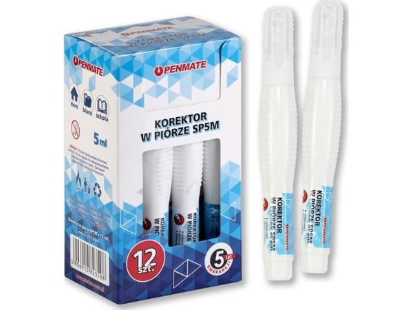 Penmate korrekturpenn i blekk 5 ml (12 stk)