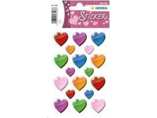 HERMA 3403, Papir, Flerfarget, Hjertemønster, Permanent, Valentinsdag, 54 stykker