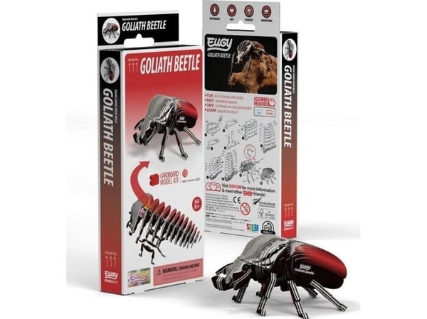 Eugy the Goliath Beetle - 3D Eco Puzzle - 3D-palapeli