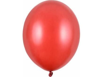 PartyDeco metalliske ballonger rød 30 cm / 10 stk one size