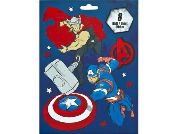 Undercover-klistremerker, Block - Avengers - ca. 340 stk.