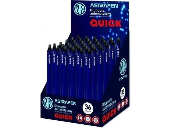 Astra automatisk kulepenn Quick 0,7 mm (36 stk) ASTRA