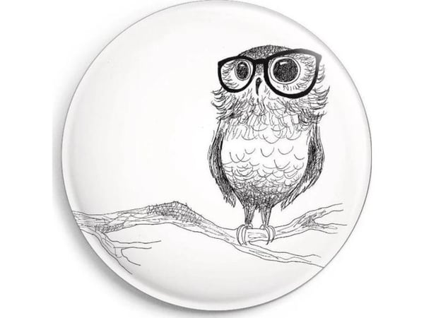 Belgien VAN magnetuggla med glasögon