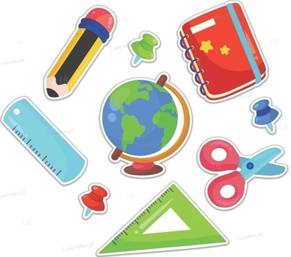 LearnHow skoledekorasjoner rekvisitter
