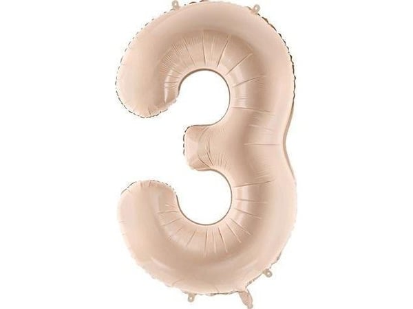 Folieballong 3 72cm mørk beige