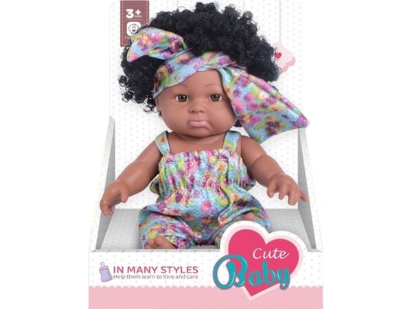 Afroamerikansk docka 28 cm