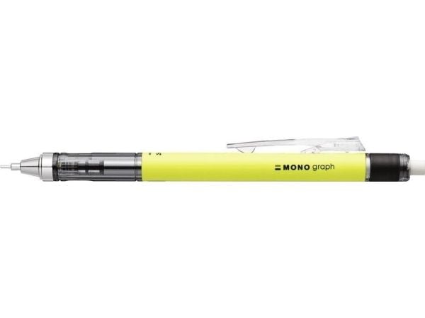 Tombow MONO graph, Gult, Plast, Hvit, 0,7 mm, Rund, Plast