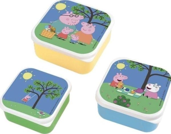 Petit Jour Paris matboks 3-pk Grisens Peppa
