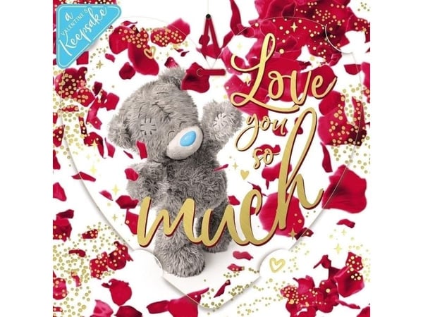 Carte Blanche holografisk 3D-kort Love you so much