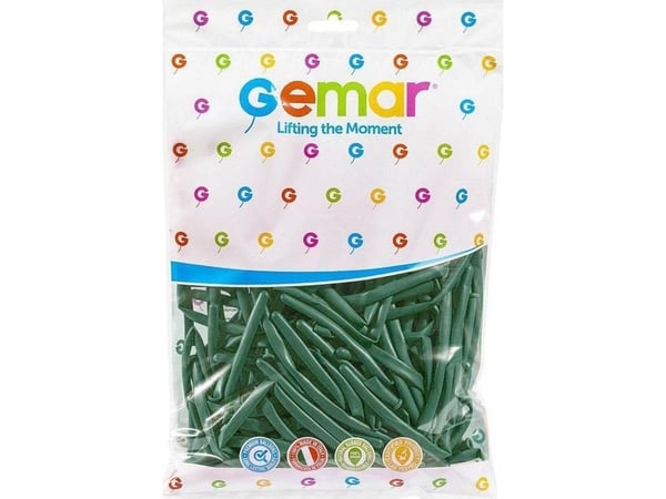 GoDan ballonger rør italienske Emerald green 100 stk