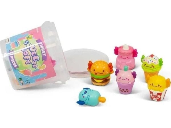 Mochi Squishy i form av en Axolotl