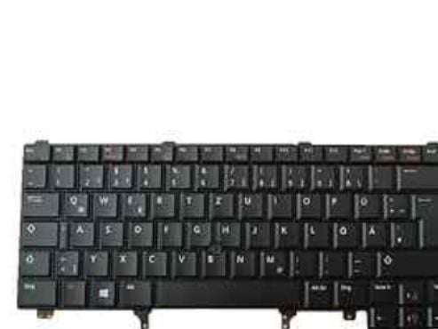 DELL 7T434, Tangentbord, tyska, Tangentbord med bakgrundsbelysning, DELL, Precision M4700, M6700