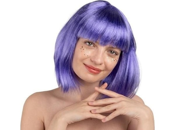 Cleopatra peruukki violetti