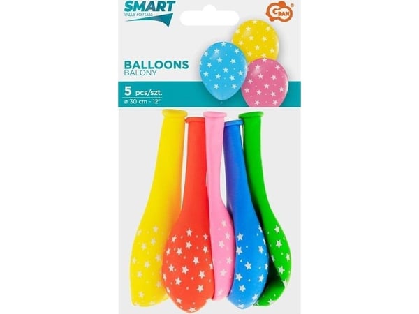GoDan stjerneballonger 30 cm 5 stk