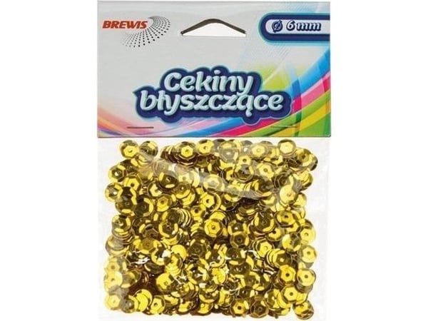 Skinnende paljetter B 110 gull