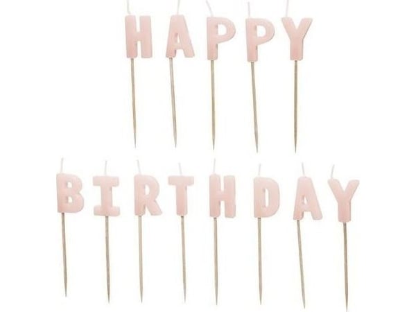 PartyDeco SCS-13-081, Stearinlys, Rosa, 13 stykker