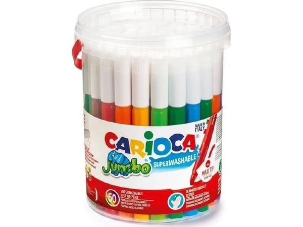 Carioca 42312, 50 styck, Multifärg, 3 År, Rundad spets, Multifärg, Multi