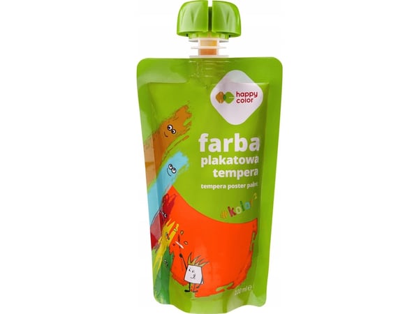 Neonoranssi tempera julisteväri 100ml HA 3310 0100-04 HAPPY COLOR, HAPPY COLOR