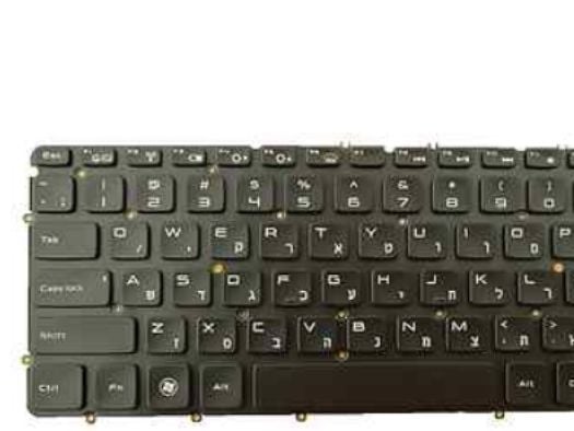 DELL 9G9YT, Tangentbord, Hebreisk, Tangentbord med bakgrundsbelysning, DELL, XPS L322X, L321X