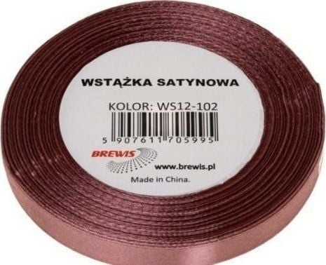 BREWIS satengbånd skitten rosa 12 mm x 32 m