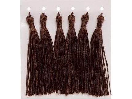 BREWIS dekorative dusk/tofser brune 8 cm (6 stk)