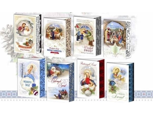 Top Graphic gratulasjonskort B6 Jule dekor klistremerke religion (10 stk)