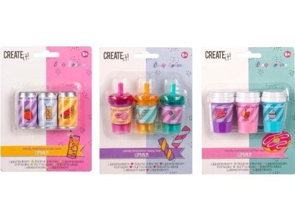 Canenco leppepomade Candy drikke 3-pak mix CREATE IT!