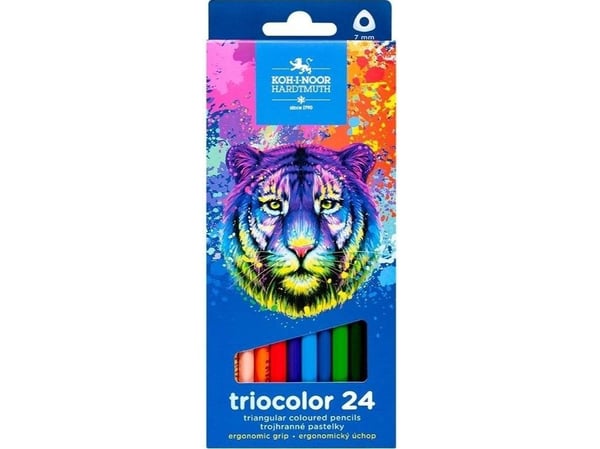 Koh I Noor fargeblyanter Triocolor Tygrys 24 farger