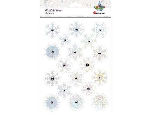 Klistremerker i papir glitter julemix