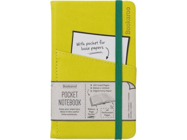 IF Bookaroo notatbok journal Pocket A6 - oliven