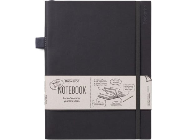 Bookaroo Notebook Journal Large - Svart