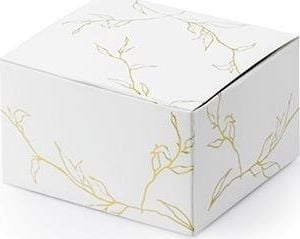 Party Deco dekorative kvister, hvite, 6x3,5x5,5 cm, 10 stk.