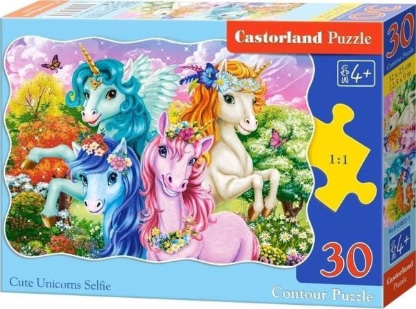 Castorland puslespill 30 Cute Unicorns Selfie CASTOR
