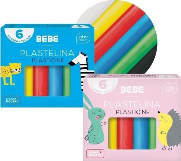 Interdruk modellkitt 6 farger BB Kids mix