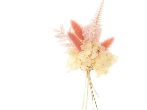 Mini bukett tørkede blomster ca. 20 cm