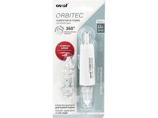 Grand korrektur ovalt Orbitec med tape 5 mm x 6 m + innsats